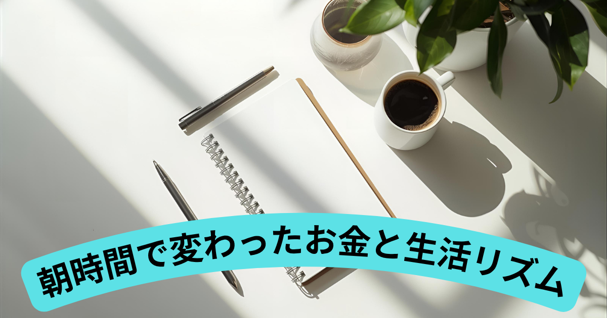 朝時間で変わったお金と生活リズムの関係