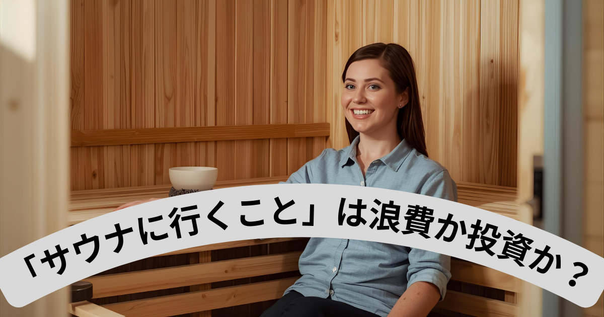 「サウナに行くこと」は浪費か投資か？
